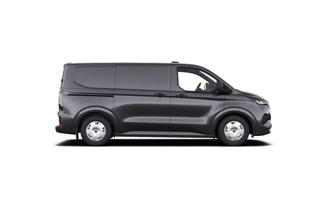 Zijaanzicht van een Ford Transit Custom