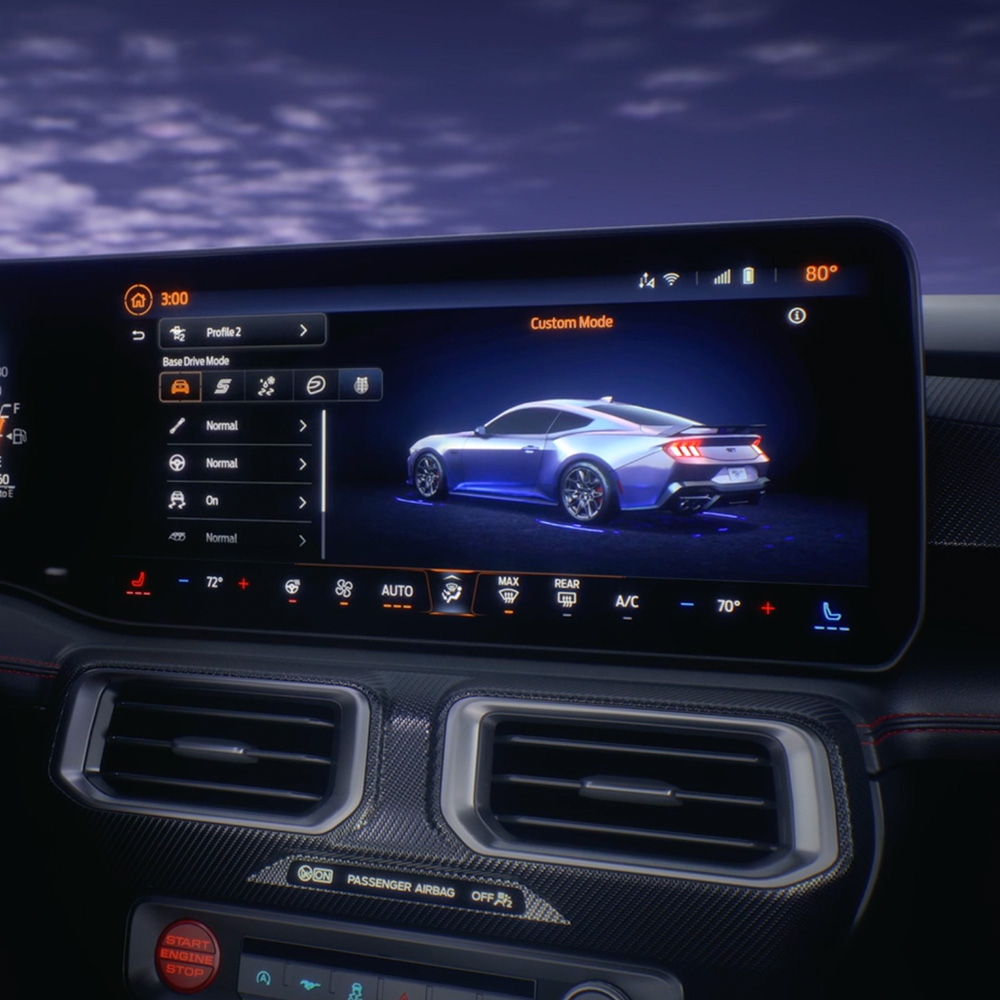 SYNC-touchscreen voor infotainment in Ford Mustang