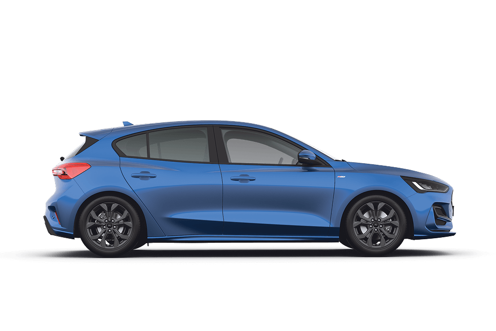 Zijaanzicht van de Ford Focus