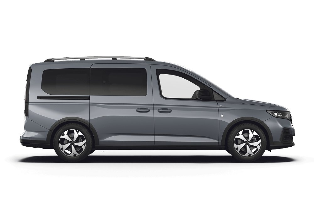 Zijaanzicht van de Ford Tourneo Connect